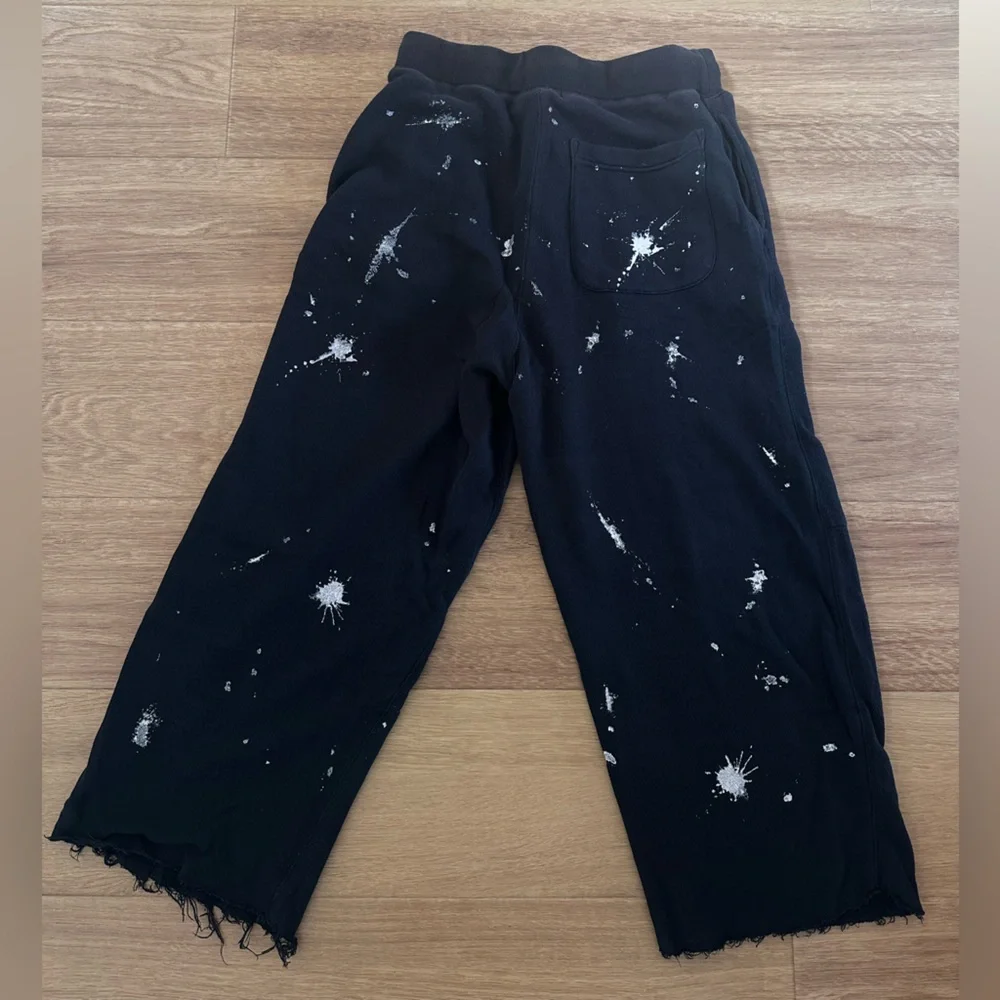 R13 Black Articulated Knee Sweatpants Size 25 - Picture 4 of 10